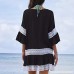 BODOAO Women Dress Beach Cover Up Swimsuit Crochet Beachwear Bathing Cover Up Beach Dress One Size B07PQS258Y